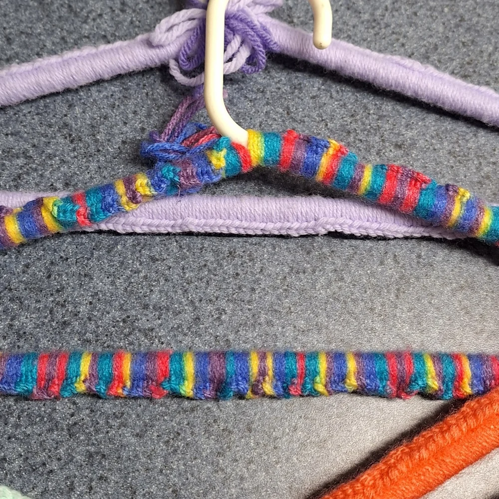 Handmade, Knitted Children's Hangers(2 Adult) Bundle of 14
